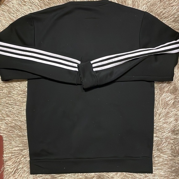 ADIDAS Black Long Sleeve Crewneck Size Medium - Picture 5 of 5